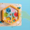 Children's Wooden Multifunctional Box Bead Maze and Shape Recognition Toy Set: Educational Toy for Early Childhood