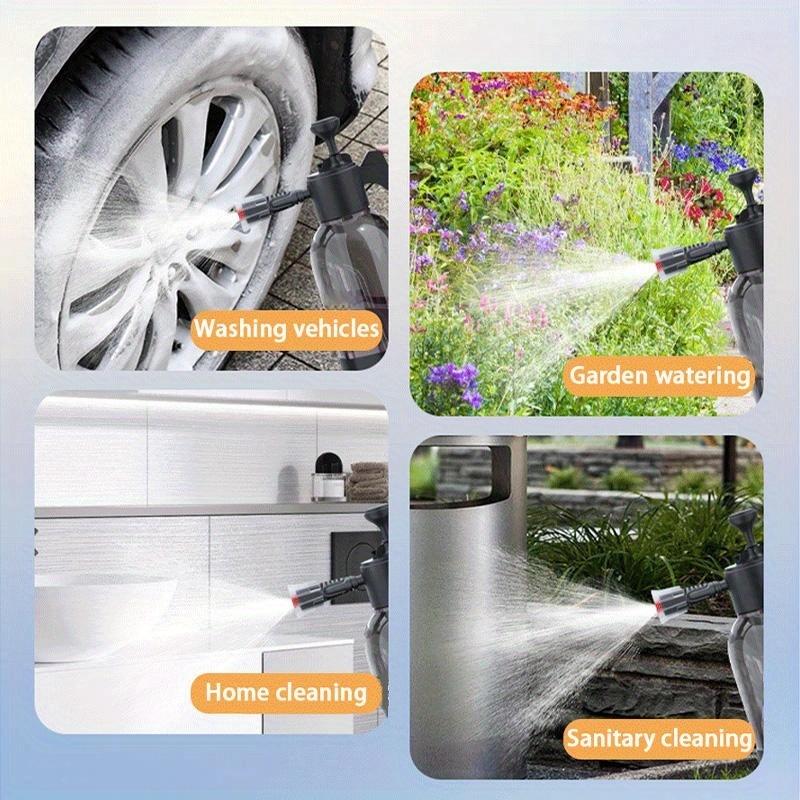 1 pz Spruzzatore Portatile per Autolavaggio 2L Flacone Spray Multiuso per Dettagli Auto Casa Giardino