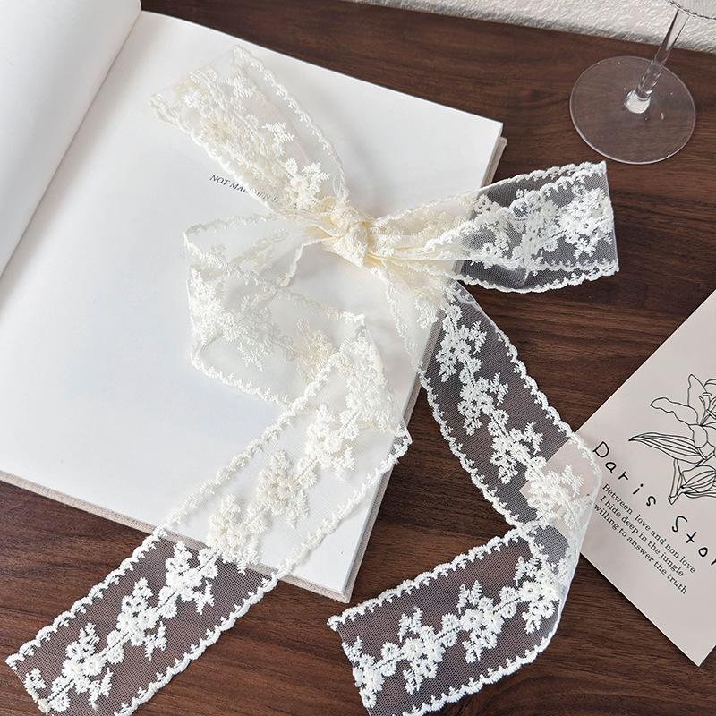 

Early Spring Accessories Vintage Lace Long Scarves Hairbands Personalized and Versatile Decorations Length 1.5cm