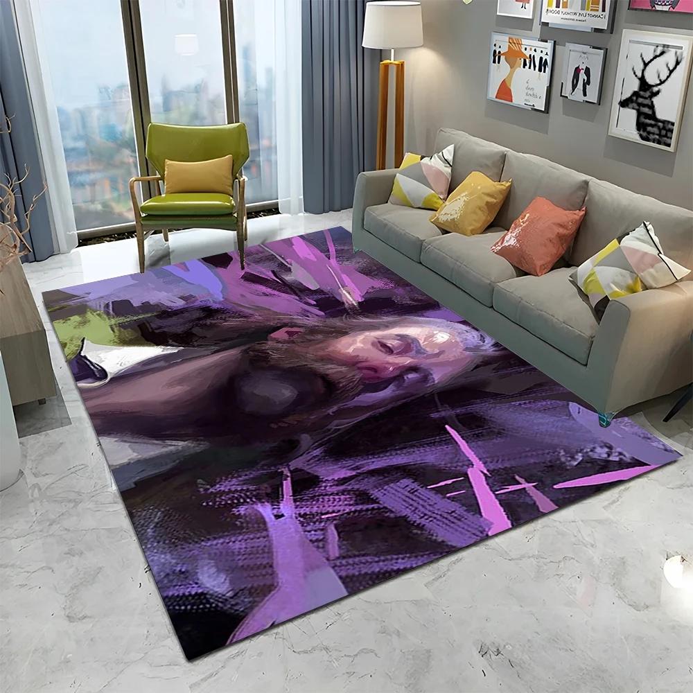 Disco Elysium Game Gamer Cartoon Carpet Rug for Home Living Room Bedroom Sofa Doormat Decor,kid Play Area Rug Non-slip Floor Mat