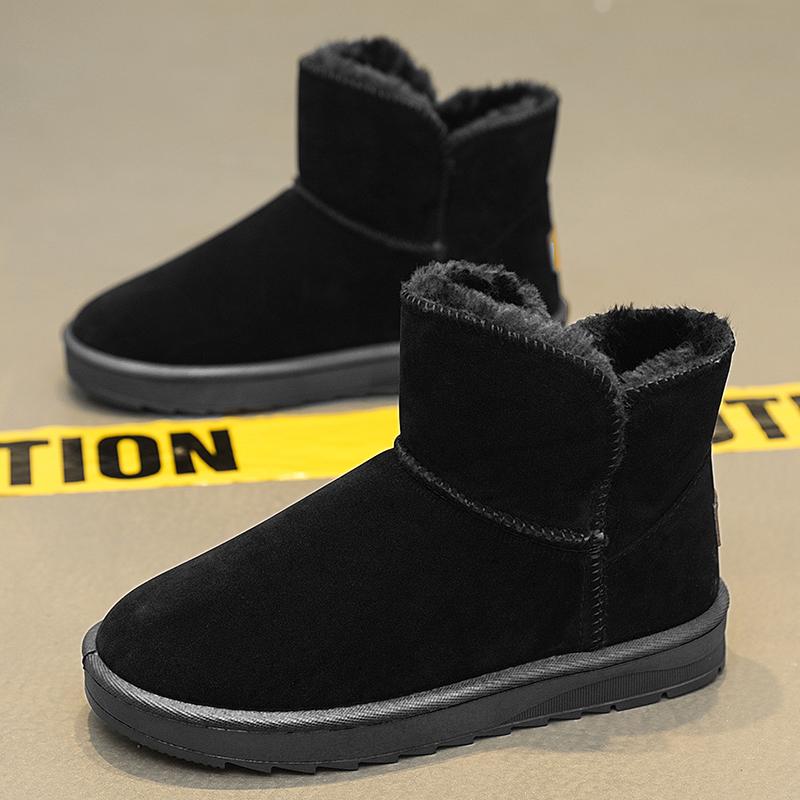 Fashion New large size women's high quality snow boots winter warm plus velvet women's boots lovers comfortable cotton shoes