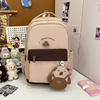 Schoolbag1011 autumn new high-value backpack large-capacity fashion versatile schoolbag men's and women's leisure simple commute