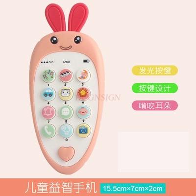 Educational Bilingual 0-2-Year-Old Girl Boy Baby Toy Music Mobile Phone Child Simulation Bite Phone Model Baby