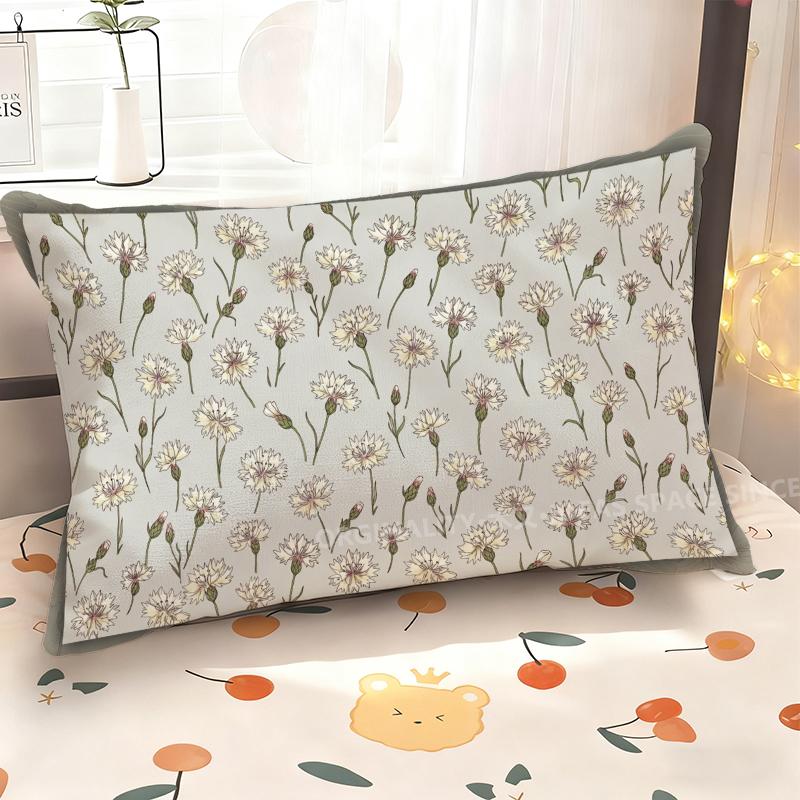 Floral Pattern Rectangle Pillowcase Suitable For Sofa Bedroom Car Pillow Cover Cushion Rectangular Back Cushion