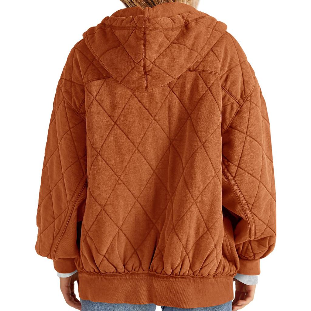 Womens  Casual Long Sleeve Jacket Coat With Hood