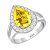 Water Drop Ring Green Cubic Zirconia White Cz For Women Wedding Wedding /Engagement /Party /Gifts Ring