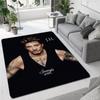 Französischer Rockstar Johnny Hallyday bedruckter Teppich, Spielzimmer, Wohnzimmer, Schlafzimmer, rutschfester Teppich, Fotografie-Requisiten, Geburtstagsgeschenk