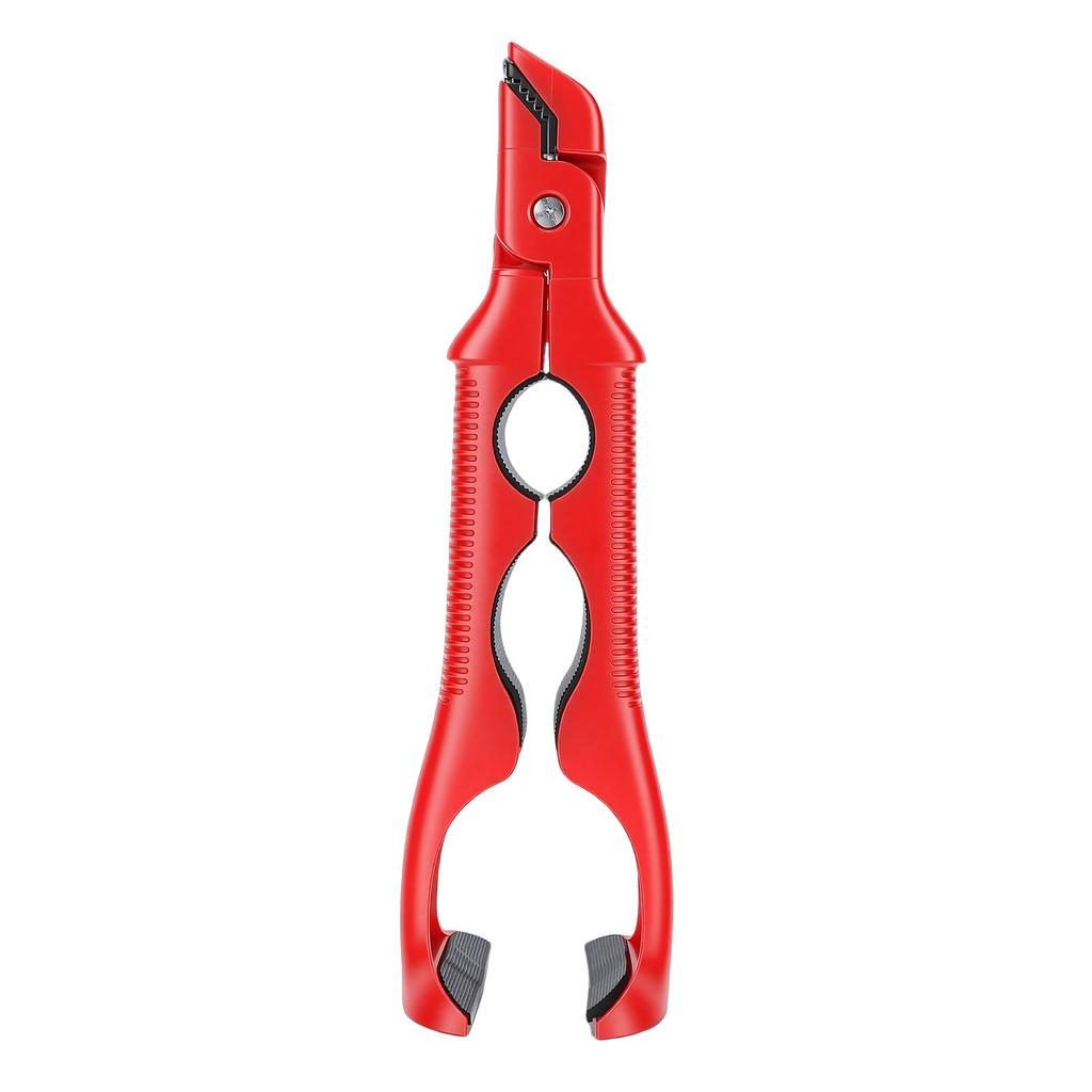 Hot Plate   3 In 1 Anti Scald Bowl Holder Clip for Dish with Can Opener Ergonomic Handle Red