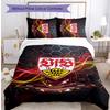 Set Lenzuola Stampato Calcio VfB Stuttgart 3 Pezzi, Comodo Set Copripiumino per Camera da Letto Amico della Pelle