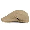 Retro Flat Cap: Solid Color Versatile Beret with a British Painter's Flair