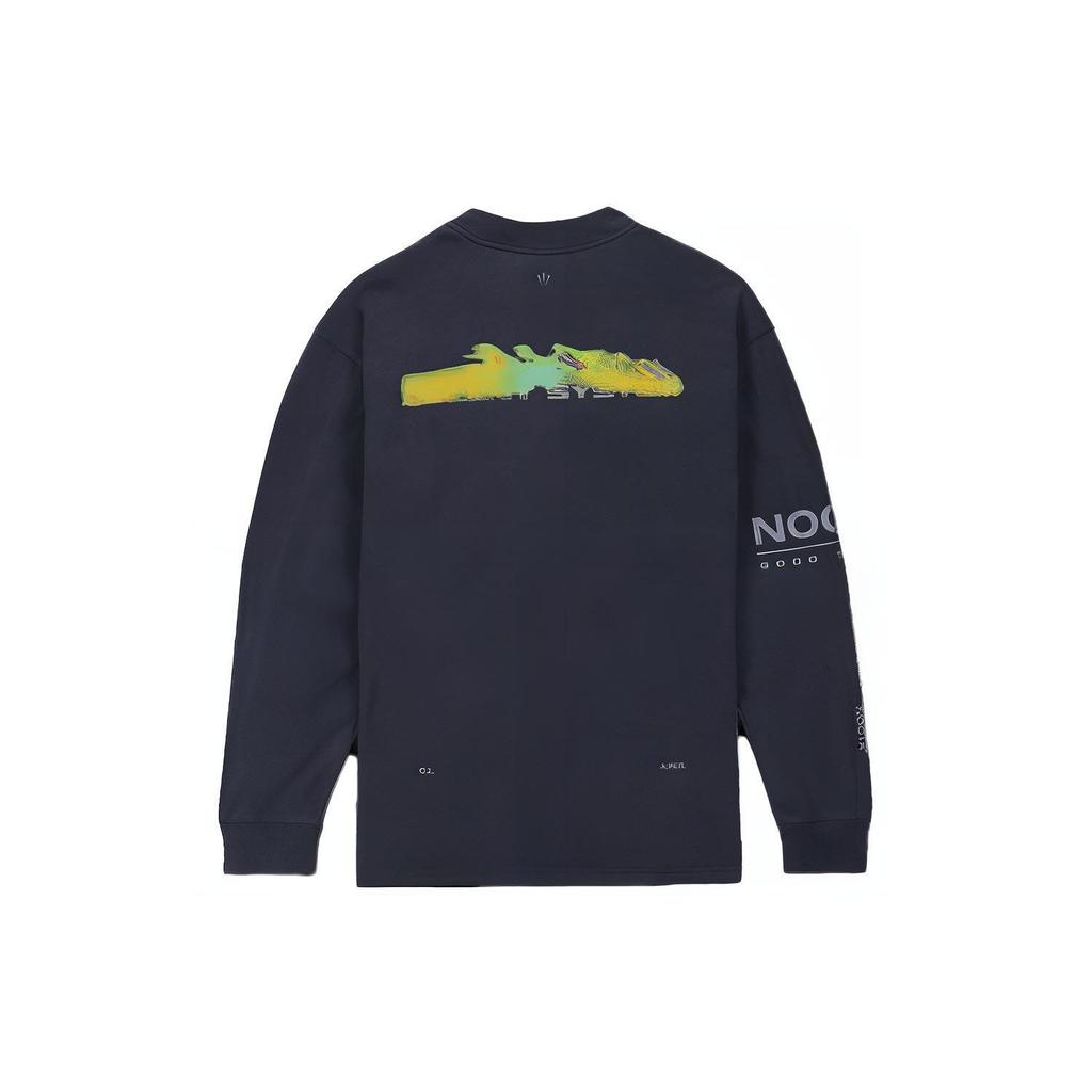Nike X NOCTA NRG Long-Sleeve Mock Neck T-Shirt Dark Obsidian Unisex Tops Grey FQ6556-451