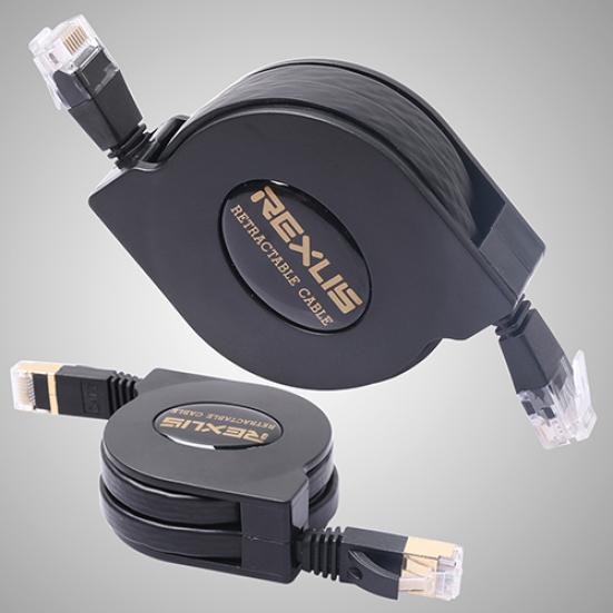 6.6/4.9/3.3 Ft Cat 6 Twisted Pair 7 Cat Network Ethernet Patch Cable Retractable