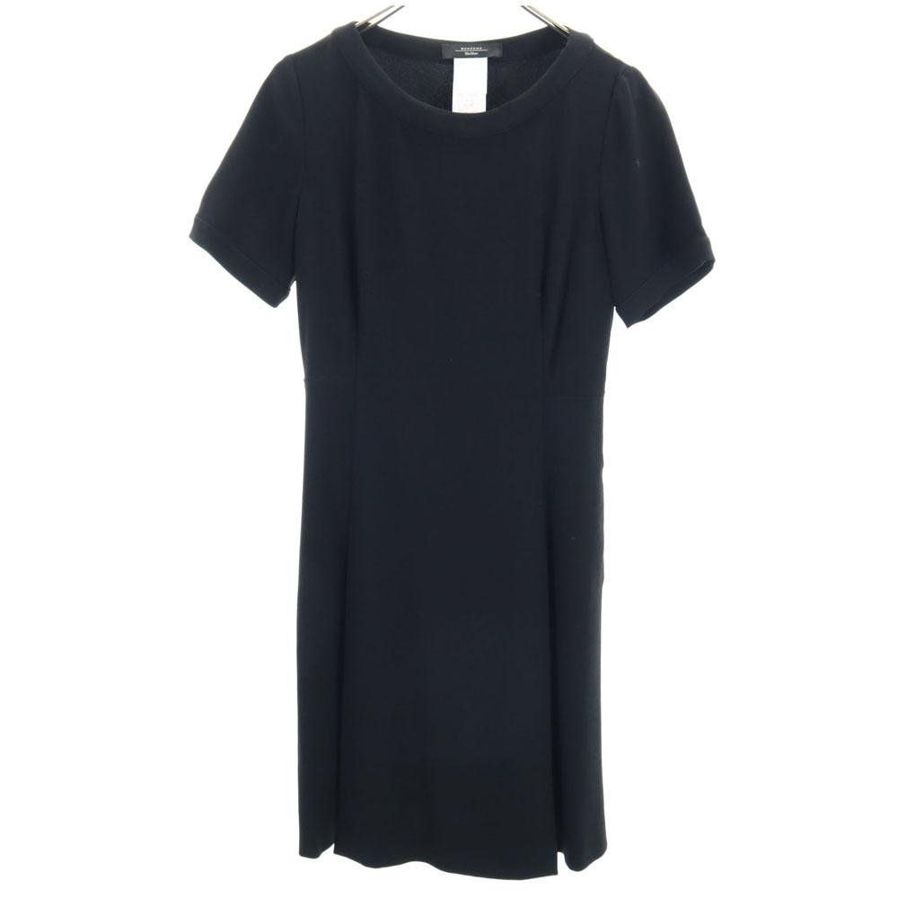 MAX MARA Weekend Short sleeve one piece 38 Black series Side zip Women Used