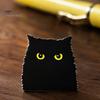 Animal Lapel Pin Cartoon Black Cat Brooch Pin, Enamel for Canvas Bags Men Women, Decorative Badge Clothing Scarves Sweaters Metal Jackets Pins