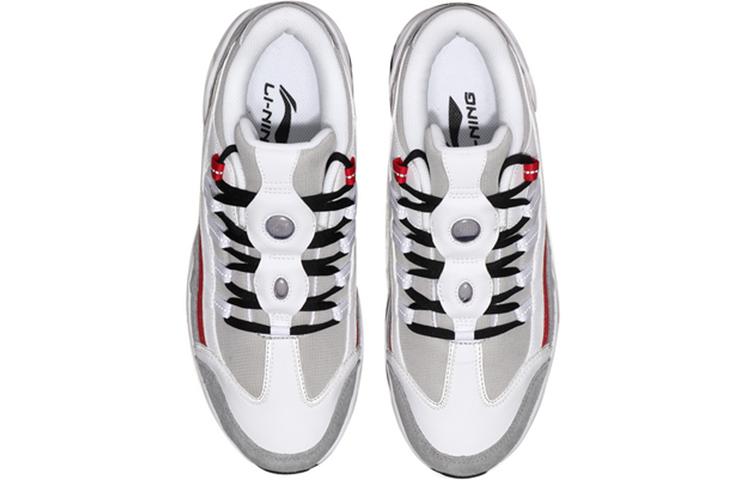 Li Ning Back To The Future Cushioning Slip Resistant Low Top Casual Shoes Men's Glacier Gray AGCN287-1