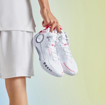 Li Ning Shadow 3 Közepes szárú Kosárlabda Cipő Férfi Standard Fehér ABPT065-1