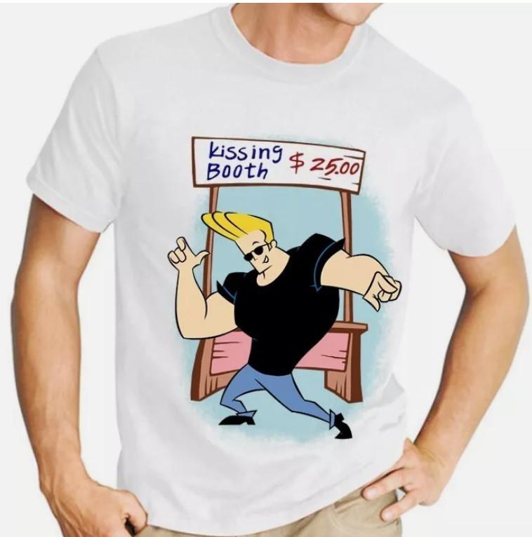 Johnny Bravo Cartoon Funny T-Shirt For Gift Men s Tee All Size S-234XL Unisex T-Shirt XL