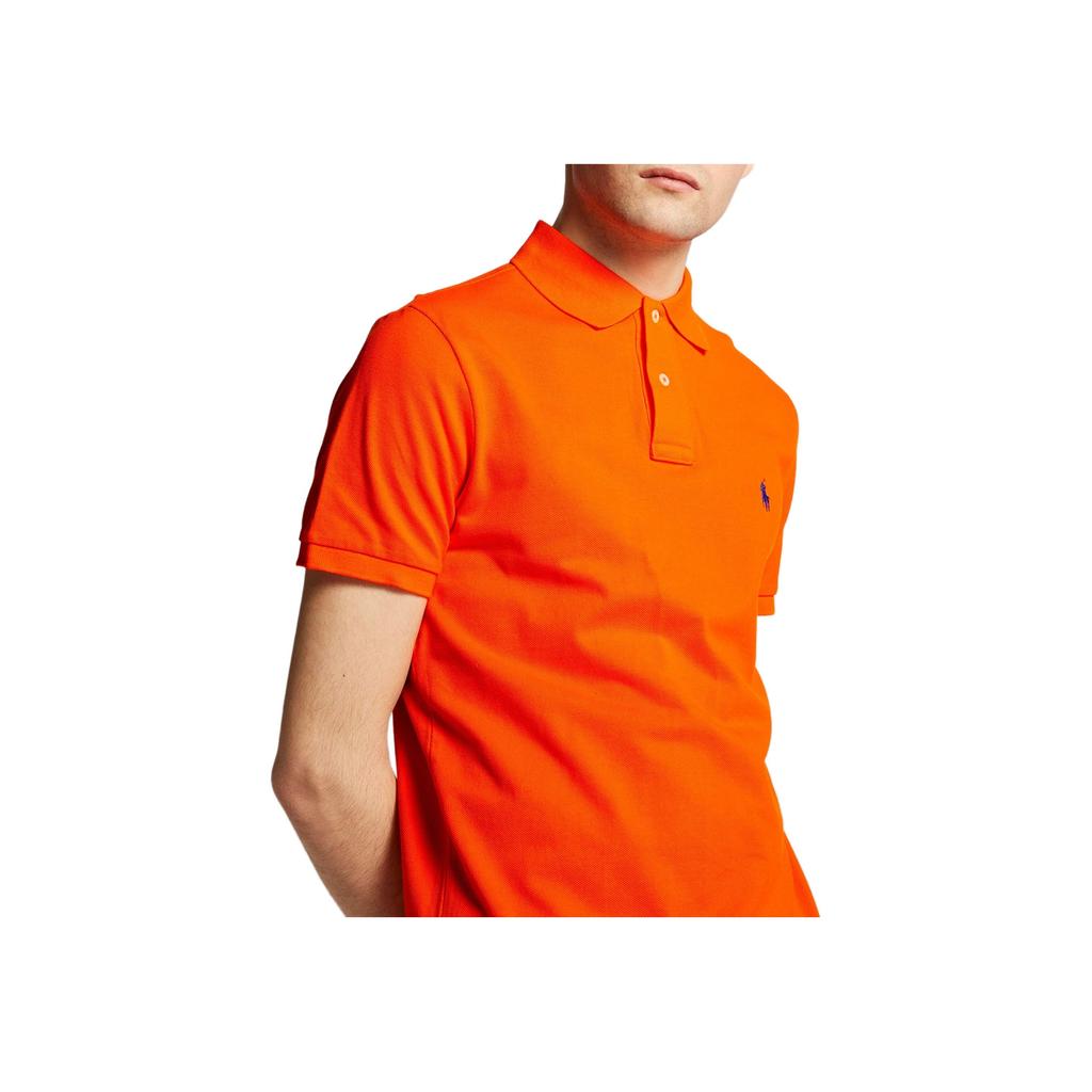 Polo Ralph Lauren Logo Besticktes Poloshirt Herren Oberteile Leuchtendes Orange 710795080-025