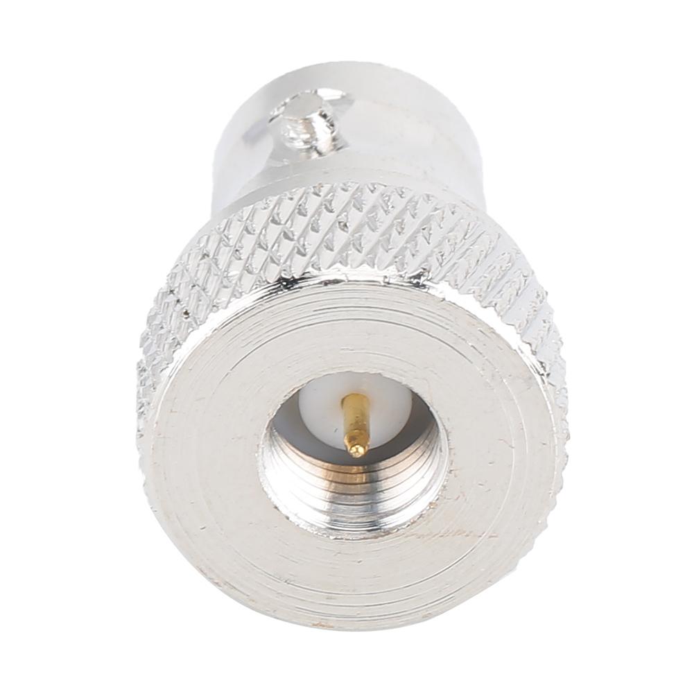 6 Stück Nickelplattierter SMA-Stecker auf BNC-Buchse Adapter mit Kupferinnenleiter für Antennen und Drahtlos-LAN-Geräte
