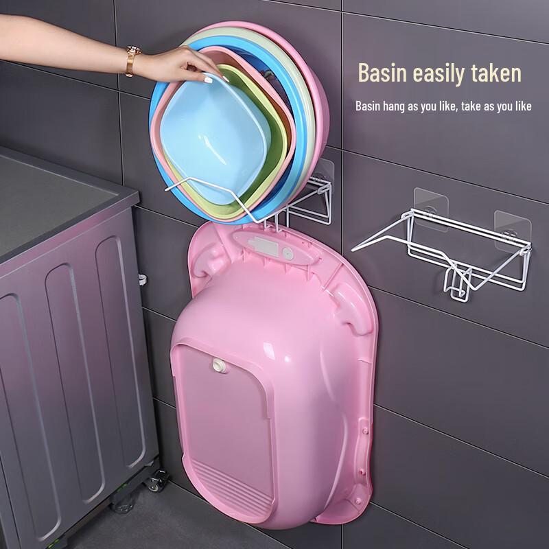 

Складная деревянная полка для хранения в ванной