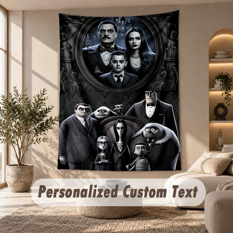 Wandbehang Gobelin Kunststofftuch Schlafzimmer Raum Hintergrund Dekor Die Addams Family