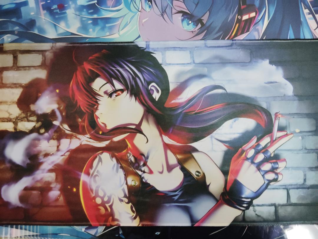 

[USED] BLACK LAGOON Large Mouse Pad Desk Mat Last 1