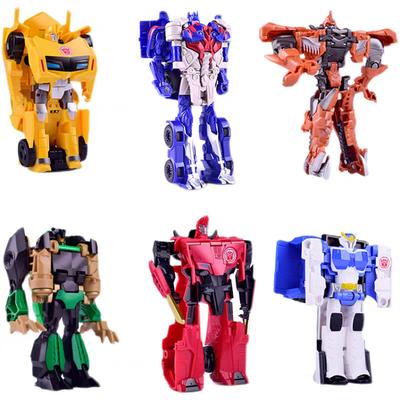 New Transformation Car Anime Robot Model One Step Deformation Robot Toy Kid Puzzle Toy Deformation Car Action Figure Model