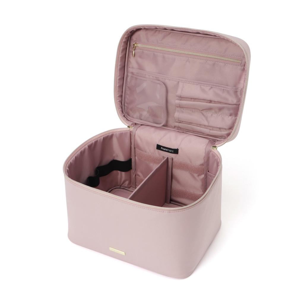 Francfranc Frill Vanity Pouch, Large, Pink