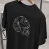 Personalized King Charles Spaniel T-Shirt: Custom Dog Line Art