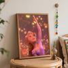Disney Rapunzel oil painting drawing art lantern scene handmade diy painting home decoration gift