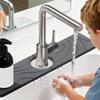 Stone Faucet Mat For Kitchen Sink Quick-Drying Anti-Slip Tray Faucet Stone Drying Mat For Bathroom Counter Restroom Hotel Home