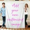 Individuelle Decke mit Fotos oder Bildtext Personalisierte Namensdecke Überwurf Geschenk