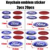 2pcs 20pcs 17.4mm 20.4mm 23.6mm 25.1mm 3D Aluminum Car Logo Key Fob Decoration Emblem Auto Key Badge Sticker Accessories