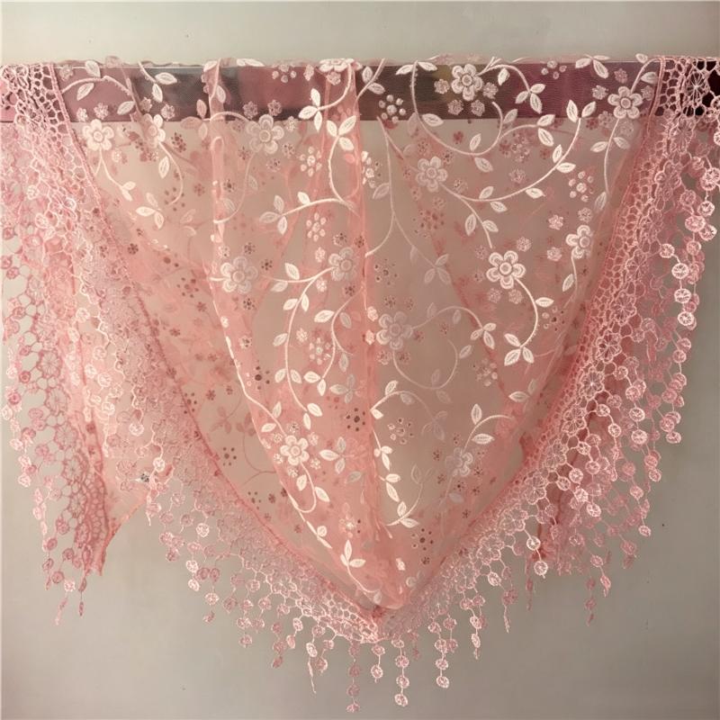 Tassel Triangle Shawl Lace Veil Scarf Bandana Church Prayer Wedding Mantilla Embroidered Headcovering Hijab Women Scarf