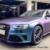 Chameleon Vinyl Wrap Matte Metallic Vehicle Film Purple to Blue Stretchable Air