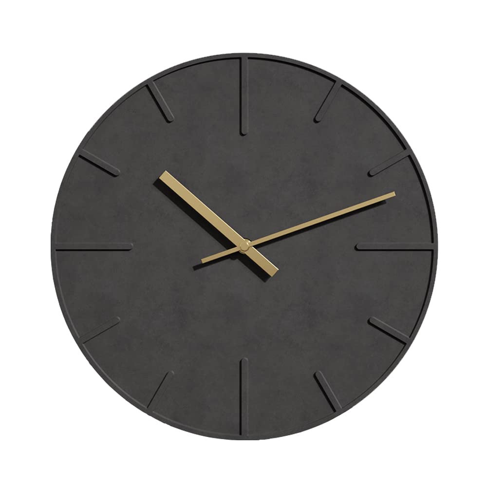 Wall clock silent cement wall-mounted simple