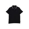 Armani Exchange Solid Color Logo Embellished Casual Loose Fit Short Sleeve Polo Shirt Men tops Black 8NZF75-Z8M5Z-1200