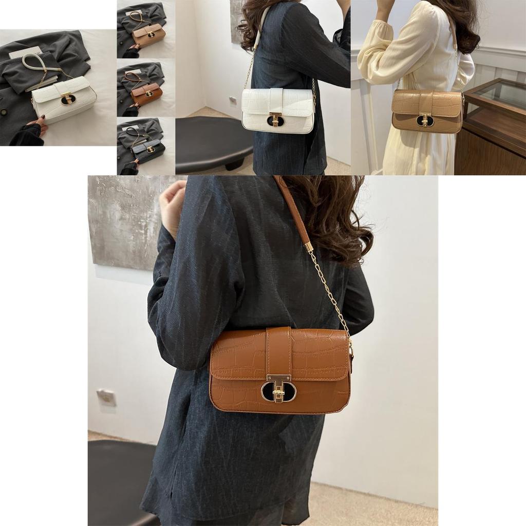 Stylish Pu Leather Small Square Bag Trendy Shoulder Bag Crossbody For Women