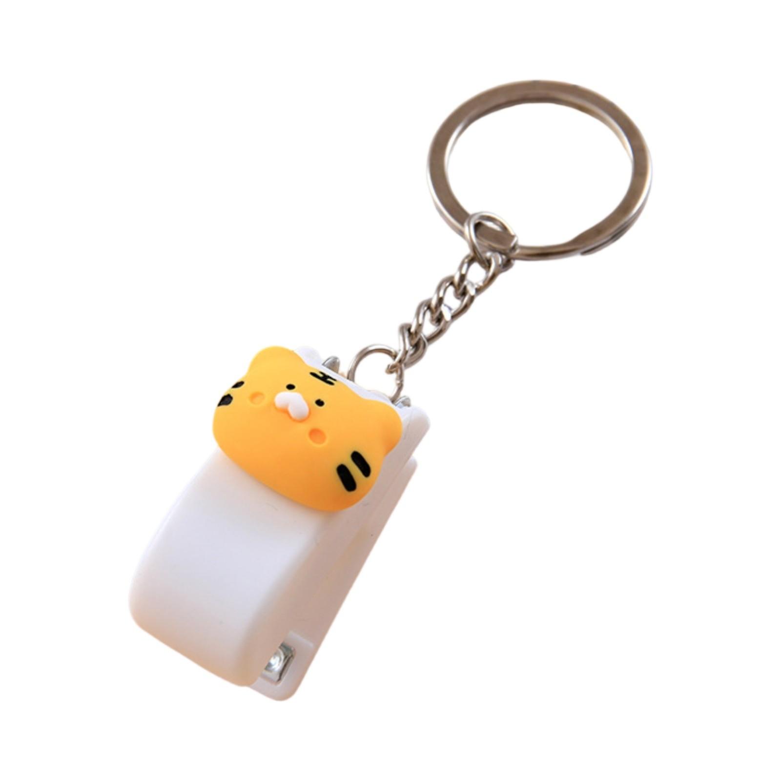 

Мультяшный маленький степлер студенческий скоросшиватель с брелком One Size