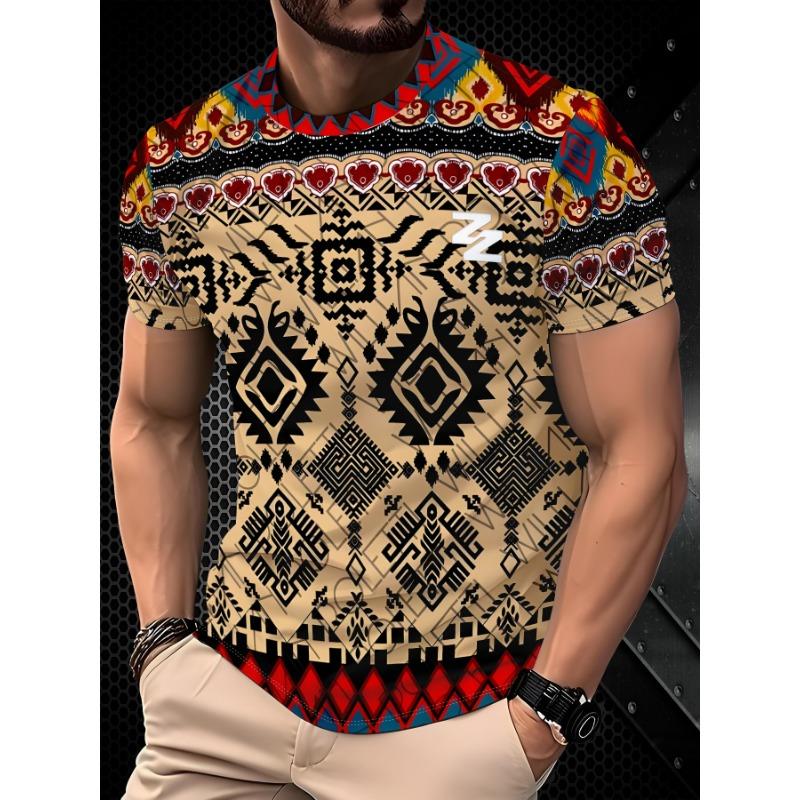 Men's casual 3D digital printing T-SHIRT