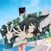 ZZZ Gaming Hoshimi Miyabi Microfiber Printed Beach Towel Mountain Climbing Yoga Beach Swimming Running Absorbent Soft Towel