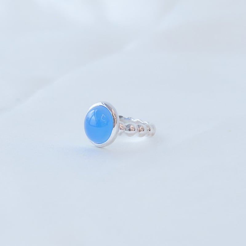 Fillow Bubble Blue Quartz Ring