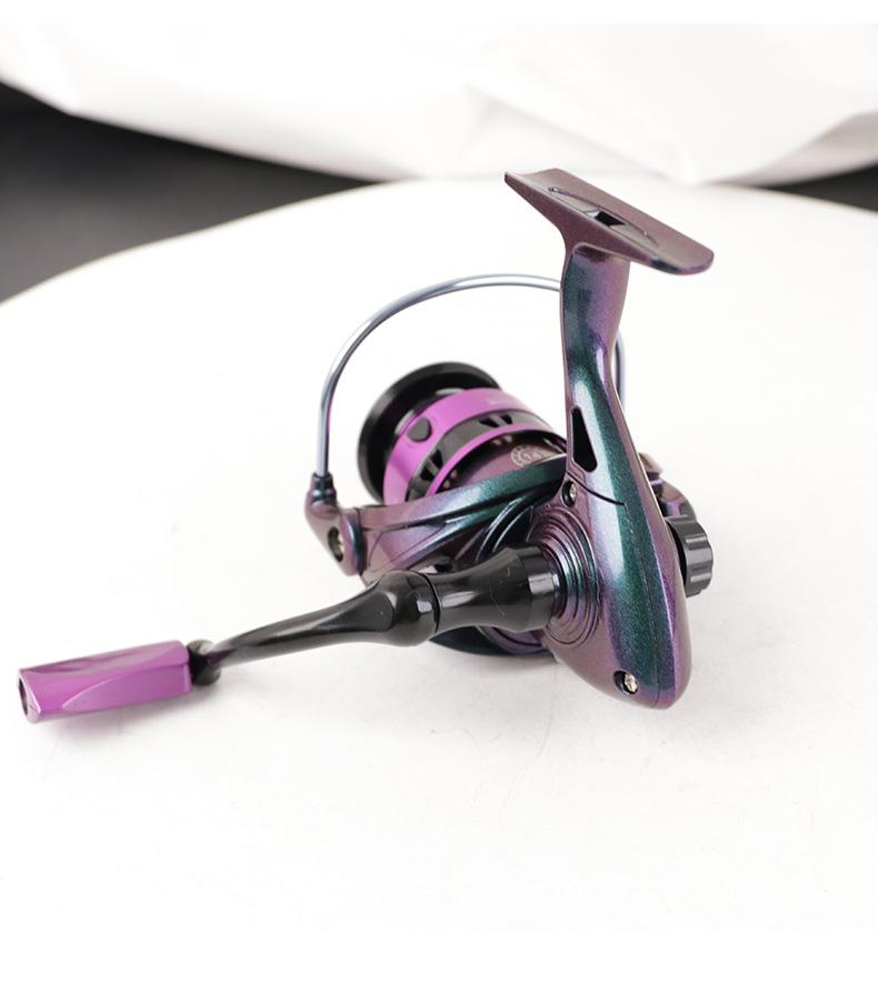 Long-Casting Full Metal Spinning Reel with Slanted Spool for Cross-Border Fishing
