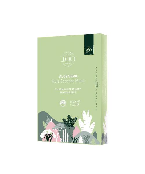 Doctor Orga 100 Aloe Vera Pure Essence Mask Pack (5 Sheets)