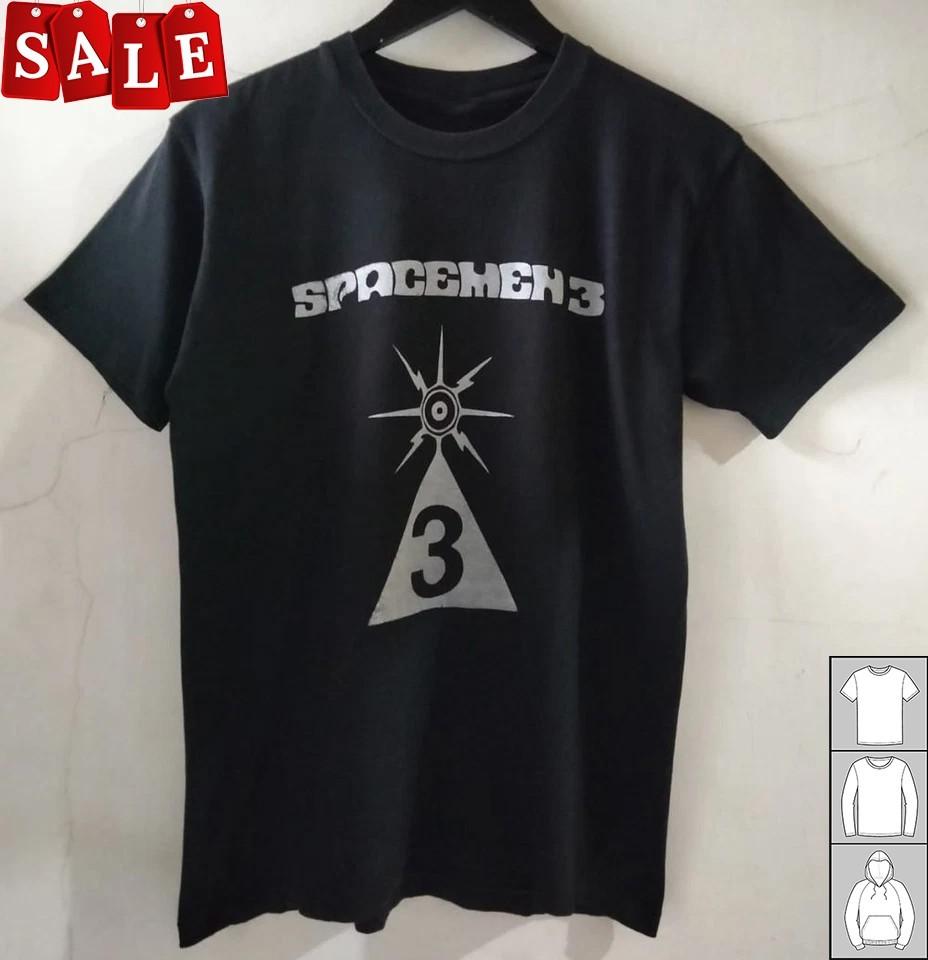 New Spacemen 3 Logo 90s black Gift For Fans Unisex S-5XL Shirt NH720 XXXXL