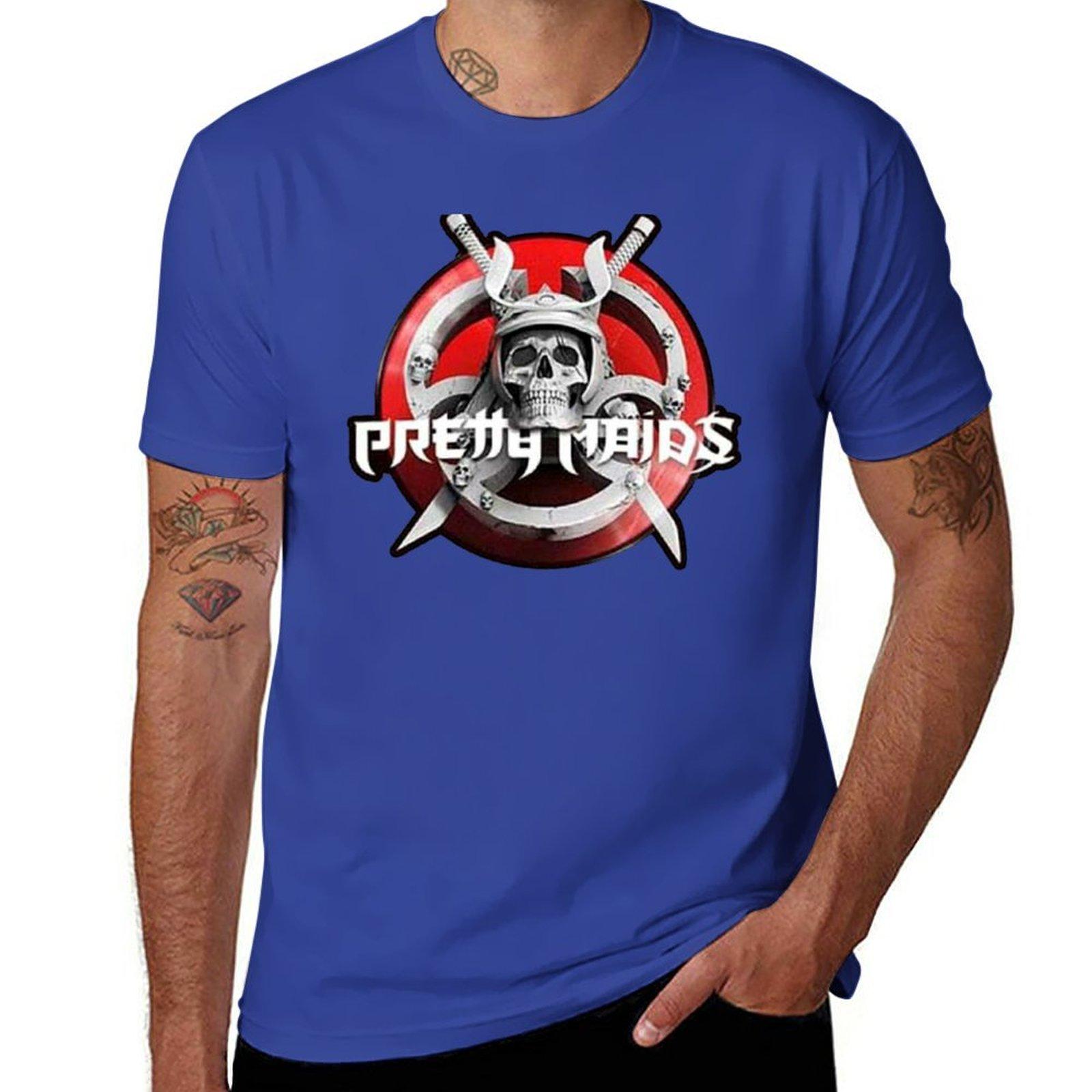 

best selling pretty maids hard rock album art band heavy metal tour logo T-Shirt anime clothes shirts graphic tees mens t shirts M