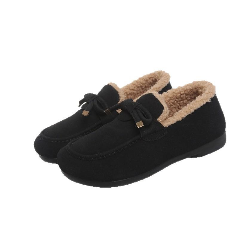 New Doudou shoes autumn and winter warm velvet cotton shoes