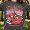 Vintage 90s Cars Lightning McQueen T-Shirt, Radiator Springs Piston Cup Tee, Gift for Him