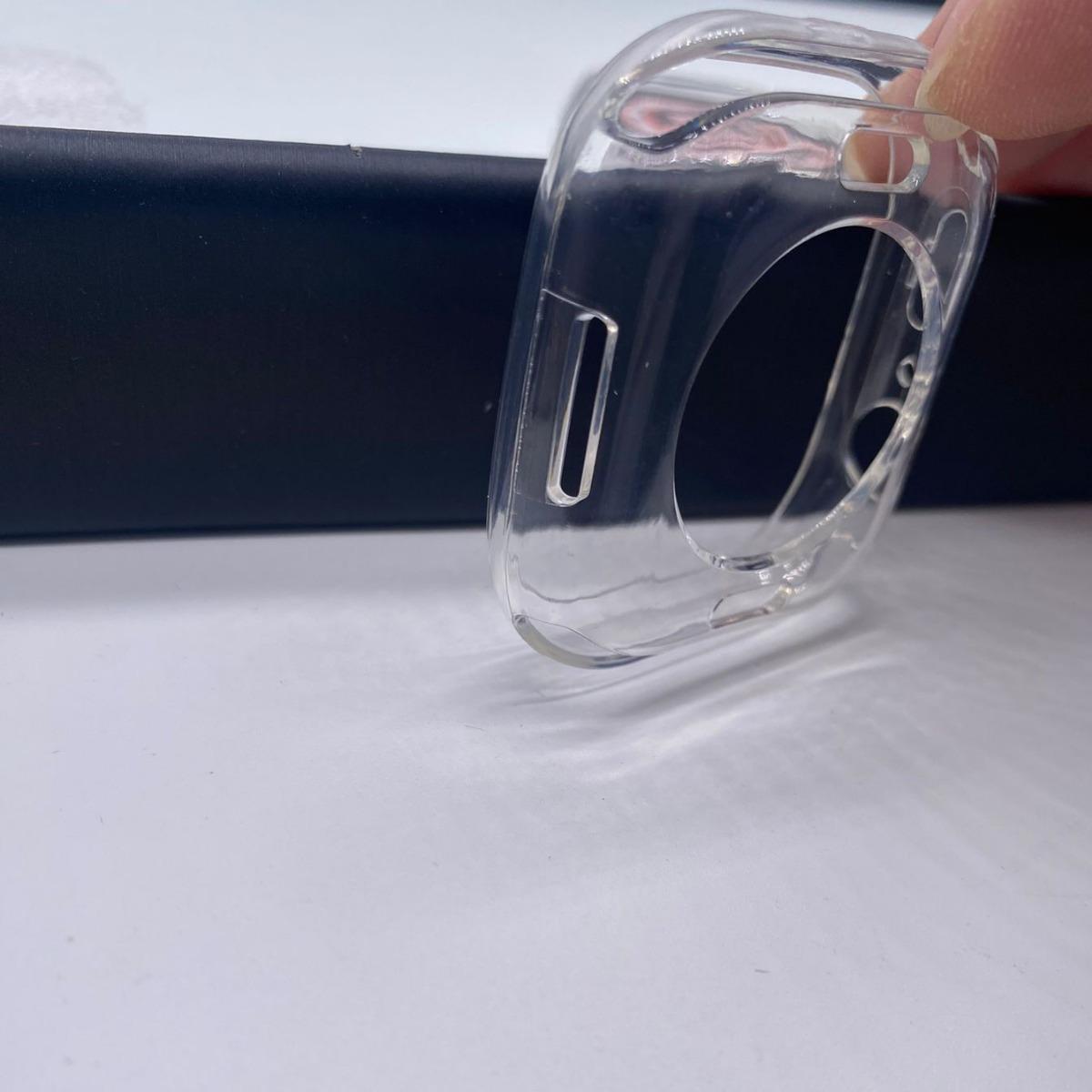 

Подходит для Apple Watch S10 Huaqiang North, чехол для Apple Watch Ultra2 поколения с полыми мелкими отверстиями S10/42mm прозрачный