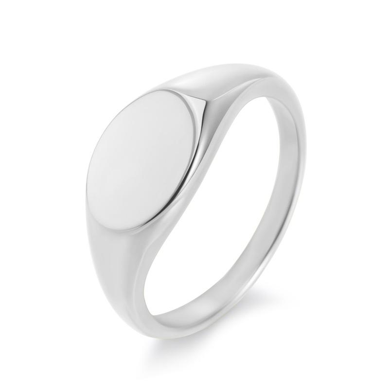 2026 Simple High-end Titanium Steel Women s Diamond-encrusted Cross Ring, Smooth Lettering Ring with Jewelry no. 5